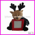 Christmas reindeer plush toys with photo frame